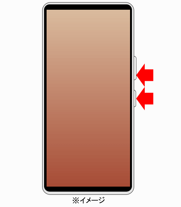 Xperia 5 V SO-53D スクリーンショット方法