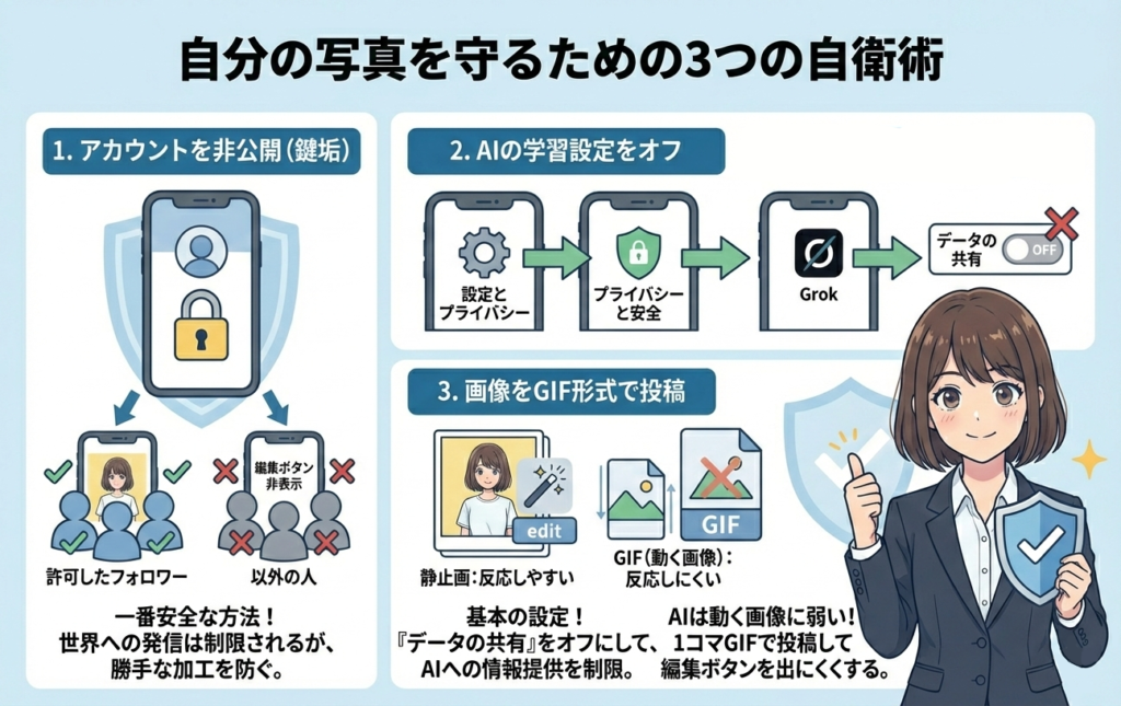 自分の写真を守るための3つの自衛術